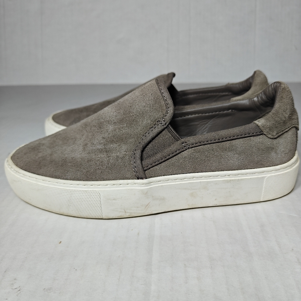 UGG Jass Slip On Suede Gray/Taupe Sneakers Woman’s Shoes Size 6.5